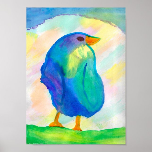 Finch Art Poster Print (Front)