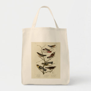 Finch, Bunting, Grosbeak, Audubon Birds of America Tote Bag