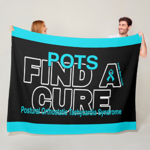 FIND A CURE/BOLD...POTS FLEECE BLANKET
