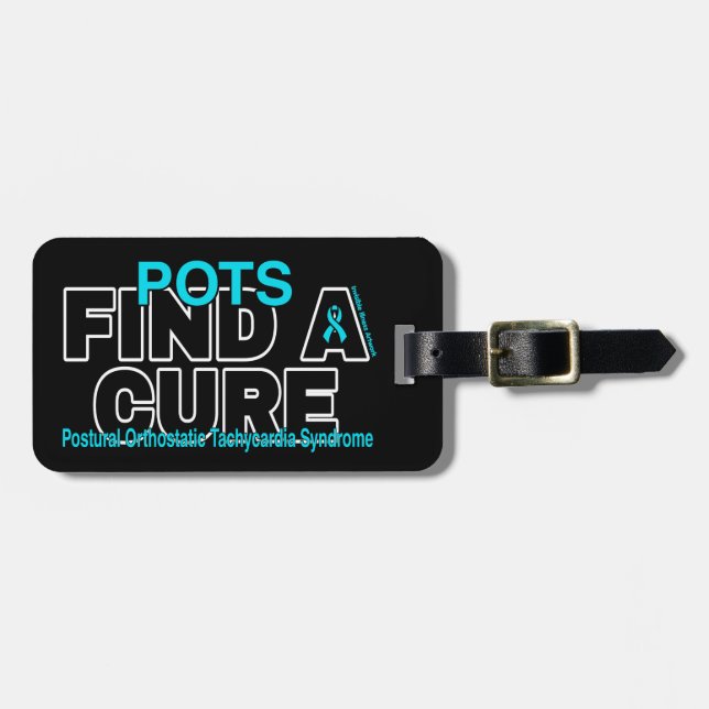 FIND A CURE/BOLD...POTS LUGGAGE TAG (Front Horizontal)