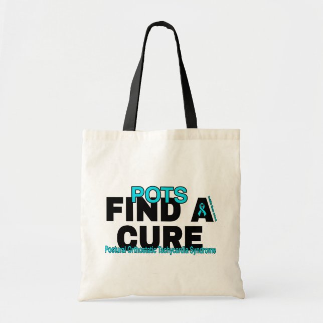 FIND A CURE/BOLD...POTS TOTE BAG (Front)
