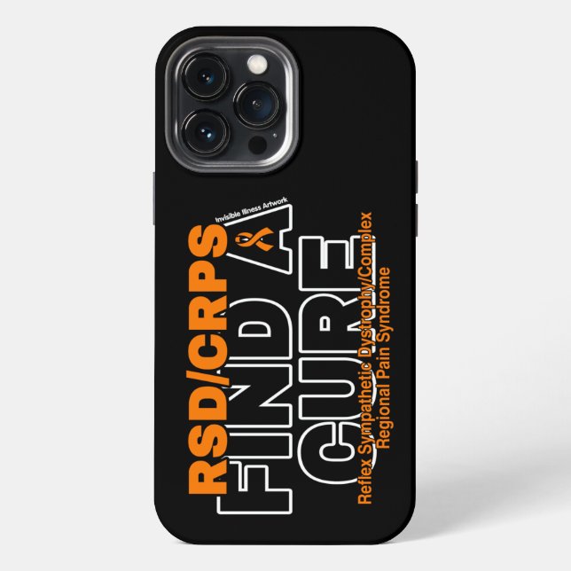 FIND A CURE/BOLD...RSD/CRPS iPhone CASE (Back)