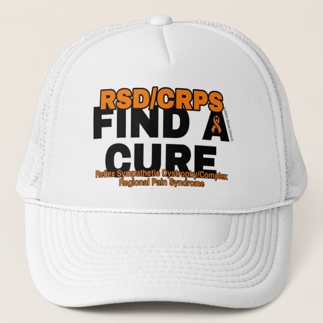 FIND A CURE/BOLD...RSD/CRPS TRUCKER HAT (Front)