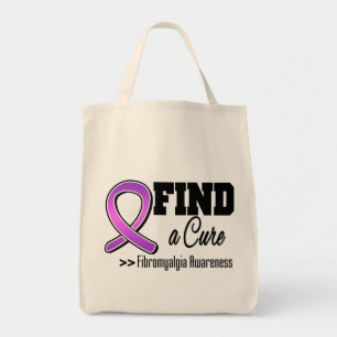 Find a Cure Fibromyalgia Awareness Tote Bag