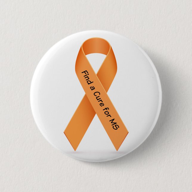 Find a Cure for MS (Multiple Sclerosis) Button (Front)