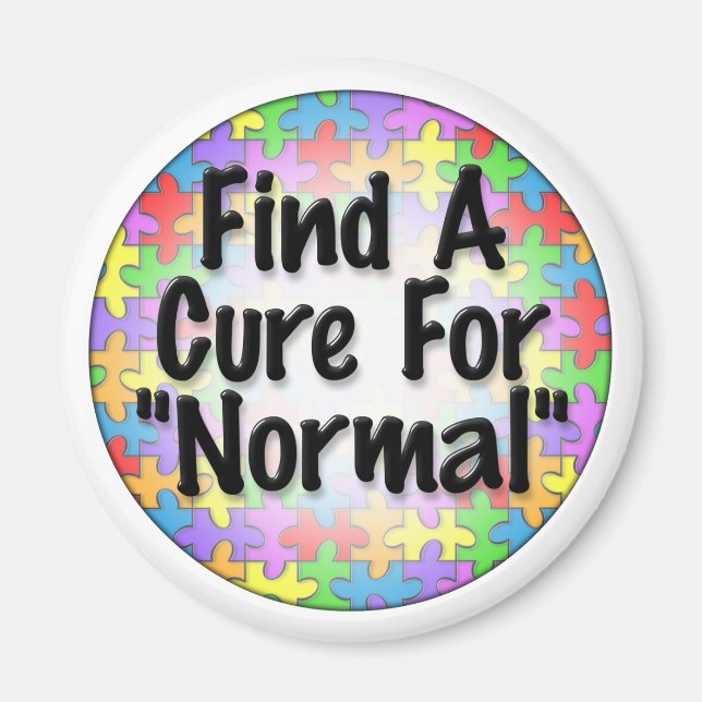 Find A Cure For Normal Magnet (Front)