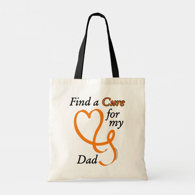 Find a Cure/Heart/Dad...RSD/CRPS Tote Bag (Back)