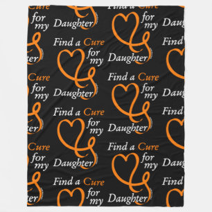 Find a Cure/Heart/Daughter...RSD/CRPS Fleece Blanket