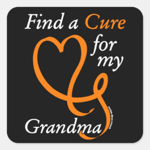 Find a Cure/Heart/Grandma...RSD/CRPS Square Sticker