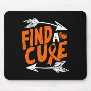 Find A Cure Heart Leukaemia Cancer Awareness Ribbo Mouse Pad
