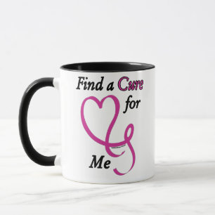 Find a Cure/Heart/Me...Breast Cancer Mug