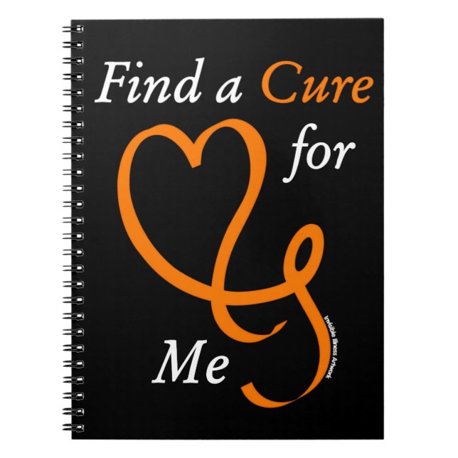 Find a Cure/Heart/Me...RSD/CRPS Notebook (Front)