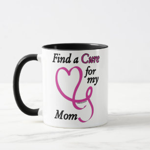Find a Cure/Heart/Mum...Breast Cancer Mug