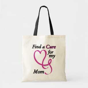 Find a Cure/Heart/Mum...Breast Cancer Tote Bag