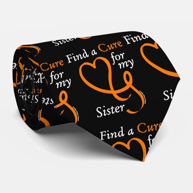 Find a Cure/Heart/Sister...RSD/CRPS Tie (Rolled)