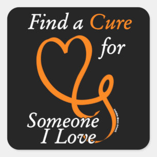 Find a Cure/Heart/Someone I Love...RSD/CRPS Square Sticker
