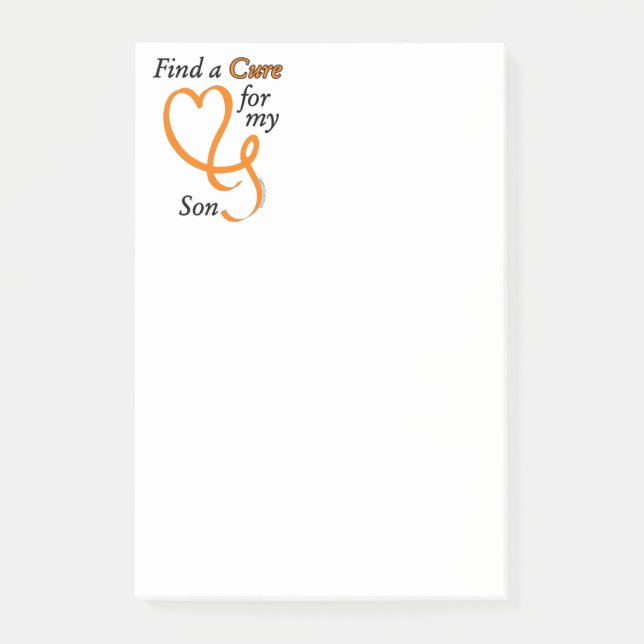 Find a Cure/Heart/Son...RSD/CRPS Post-it Notes (Front)