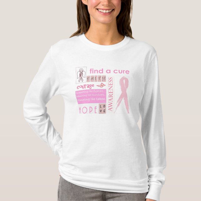 Find A Cure Long Sleeve T-Shirt (Front)