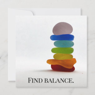 Find Balance Blank Notecard