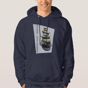 Find Balance Stone Zen Photo Collage Hoodie
