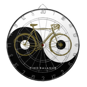 FIND BALANCE / yin yang bicycle Dartboard