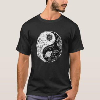 Find Balance Yin Yang Positive Vibes Yoga Motivati T-Shirt