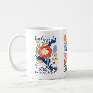 Find Beauty Floral Mug