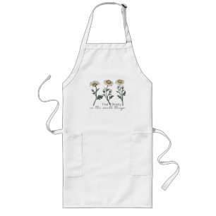 Find Beauty In The Small Things Daisy Wildflower Long Apron