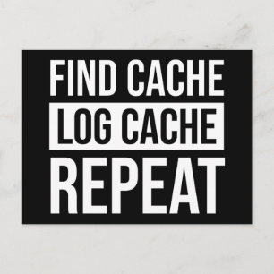 Find Cache Log Cache Repeat Postcard