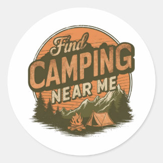 Find Camping Near Me – Outdoor Adventure Stickers