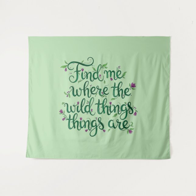 Find it where the wild things are  tapestry (Front (Horizontal))