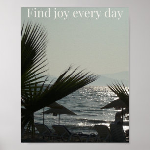 find joy every day note card poster