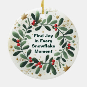 Find Joy in Every Snowflake Christmas Ornament