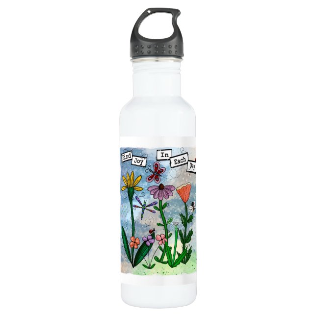 Find Joy in the Day  710 Ml Water Bottle (Front)