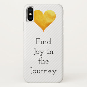 Find Joy in the Journey Golden Heart Case-Mate iPhone Case