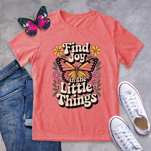 Find Joy in the Little Things Butterfly Tri-Blend Shirt
