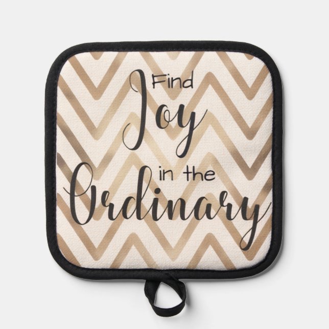 Find joy in the ordinary oven mit pot holder (Front)