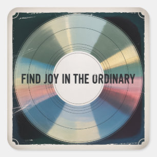 Find Joy In The Ordinary Square Sticker