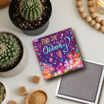 Find Joy Inspirivity Purple Fun Floral Inspiring Magnet<br><div class="desc">This inspirational joy magnet would look great on your fridge or any magnetic surface. A perfect reminder to look for the positive everyday. The pretty whimsical floral design adds cheer to this hand drawn art piece. The fun pop of colour makes for an eye catching magnet. To see more of...</div>