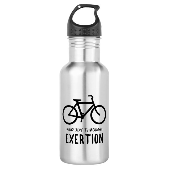 Find Joy Through Exertion Cycling 532 Ml Water Bottle (Front)