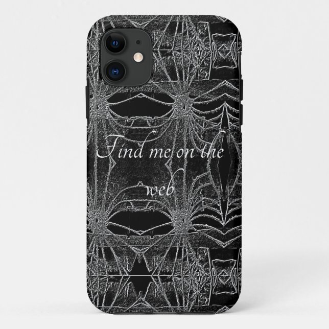 Find me on the web, phone case (Back)