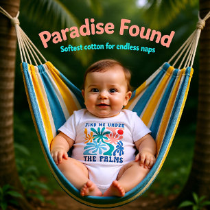 Find me under the Palms summer theme Baby Bodysuit