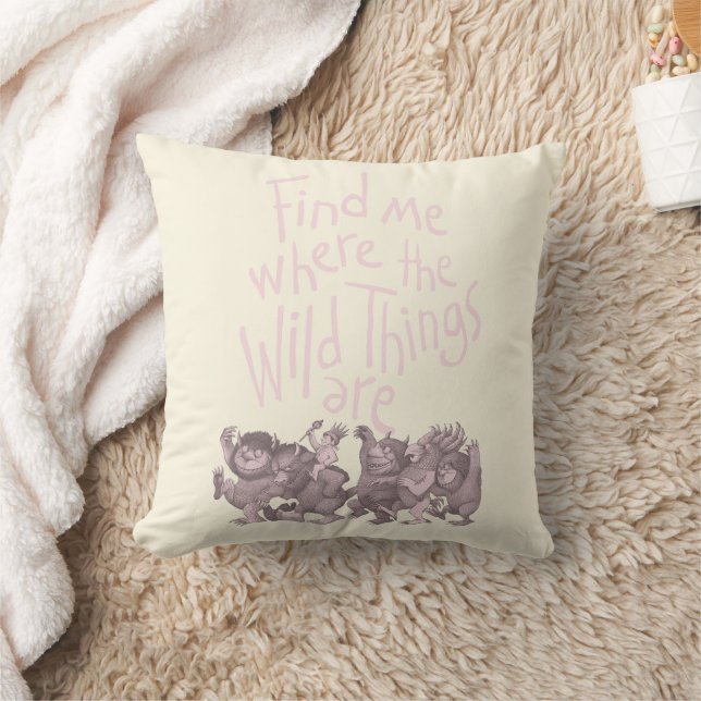 Find Me Where the Wild Things Are Cushion (Blanket)