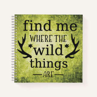 Find me where the wild things are notebook