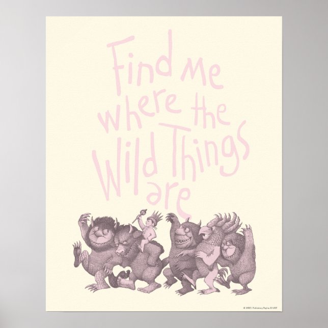 Find Me Where the Wild Things Are Poster (Front)