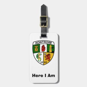 Find My Luggage Personalised Antrim County ID Tag. Tag