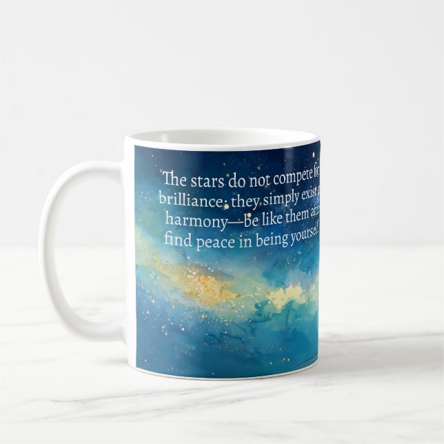 Find Peace in Being Yourself Mug (Left)