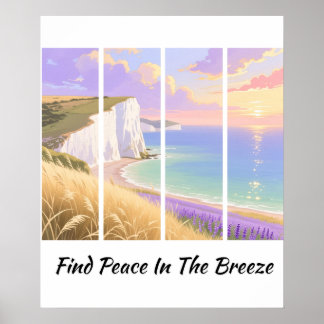 FIND PEACE IN THE BREEZE POSTER