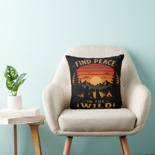 Find Peace in the Wild Cushion