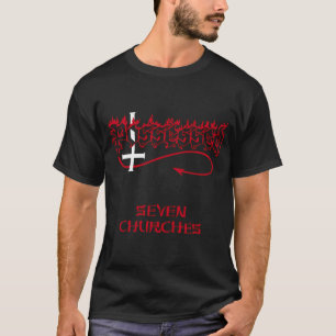 Find Possessed Seven Churches Death Metal Band T-Shirt